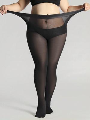 Classic Women's Black Oversized Pantyhose One Pack