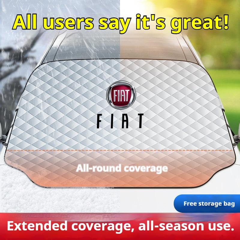 Housse d'hiver pour voiture Protection Neige Soleil pour Fiat 500 Abarth Panda 500e Tipo Cronos Argo Ducato Panda 500L Accessoires Outils de Voiture