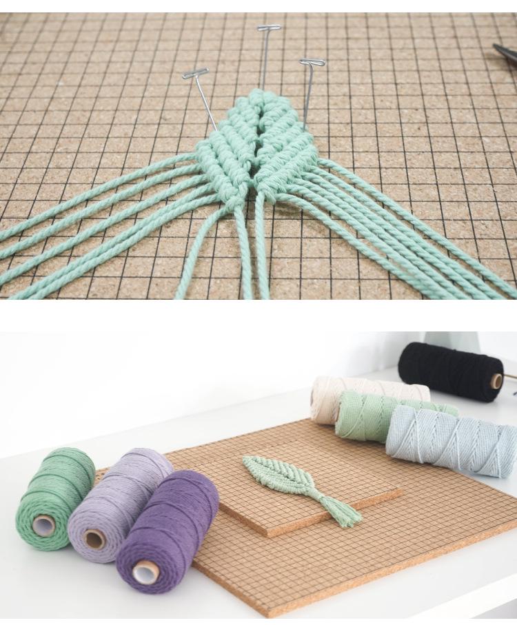 Macrame Braiding Square Pad: DIY Bracelet Weaving Tool, Soft Cork Board