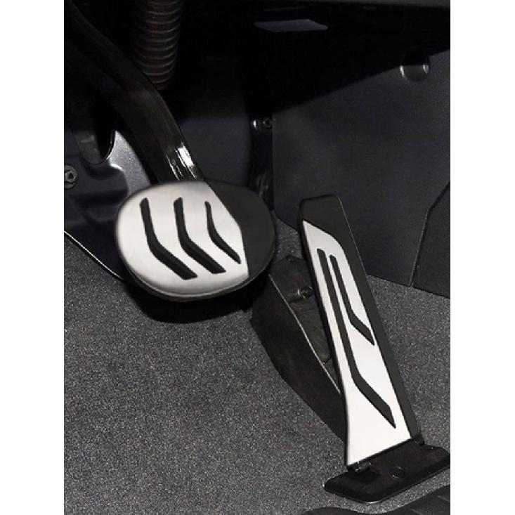 2 szt./zestaw Pedały samochodowe Pasują do BMW X2 F39 2018   Części AT Pokrywa pedału gazu pedału hamulca Kolor Mój