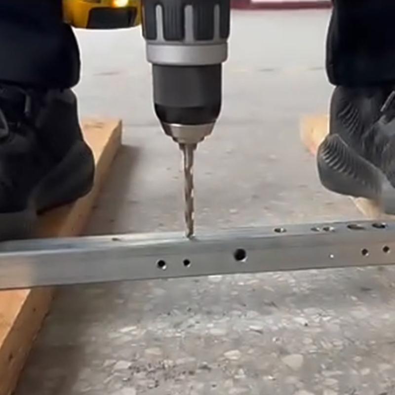 Pack Of 9 High Speed Steel Double Tip Drill Bits Plastic Case Included For Power Tool Precise Drilling Multi Purpose Use