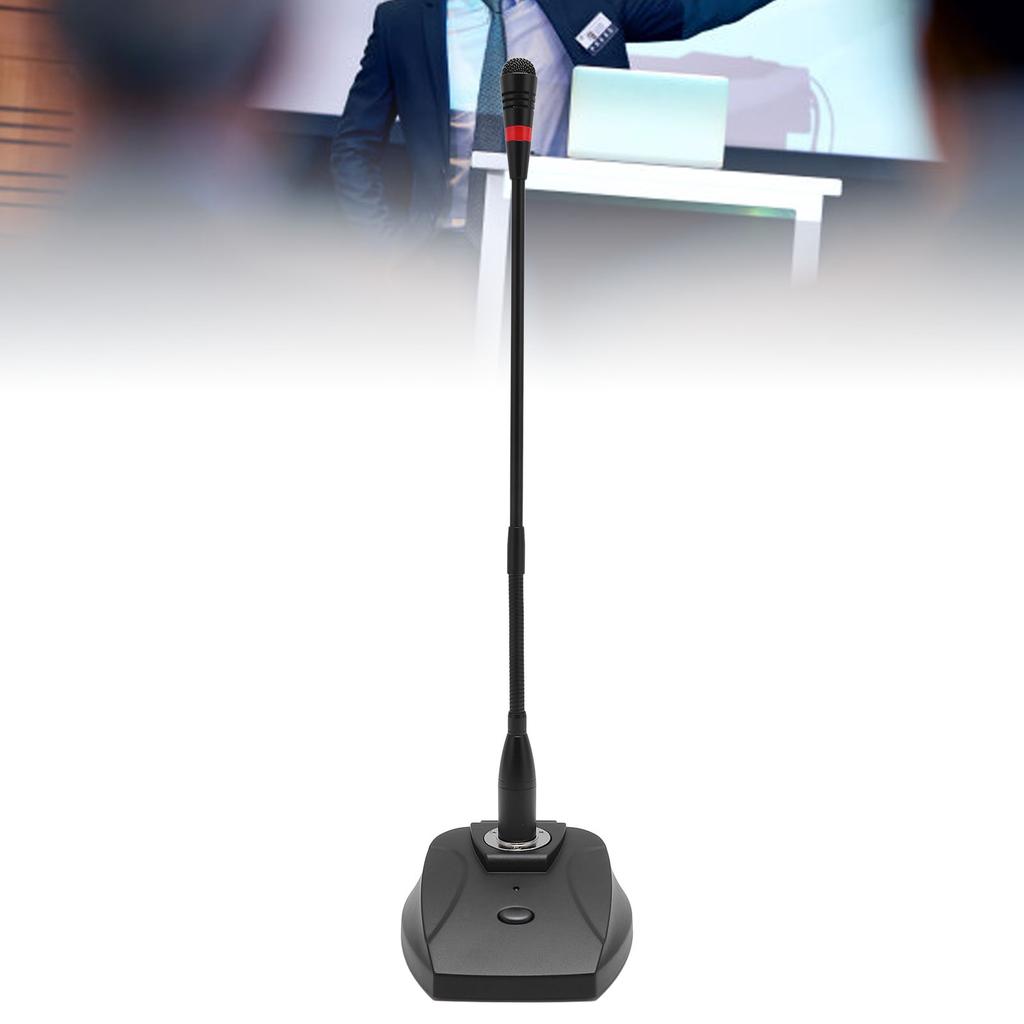 Gooseneck Condenser Microphone XLR Connector Desktop Microphone for Lectures Conferences Video Meeti