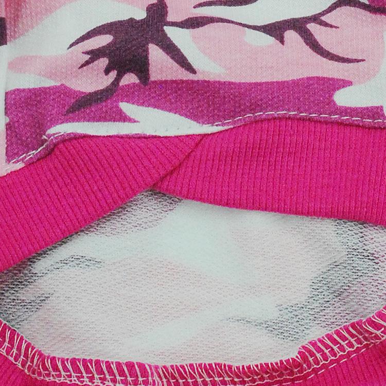 Camouflage Cotton Hooded Raglan Sweatshirt for Dogs & Cats - Small to Large, Spring & Autumn