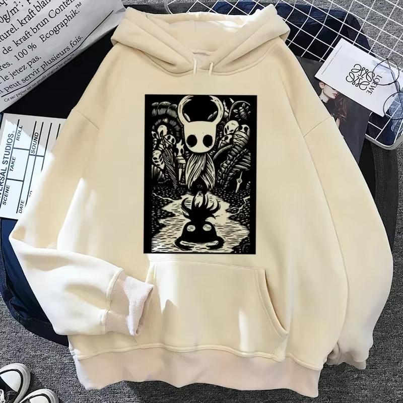 

Hollow Knight Hoodies Men Korea Ulzzang Grunge Y2k Aesthetic Women Men Autumn and Winter Pullover Hoddies Graphic Streetwear 3XL