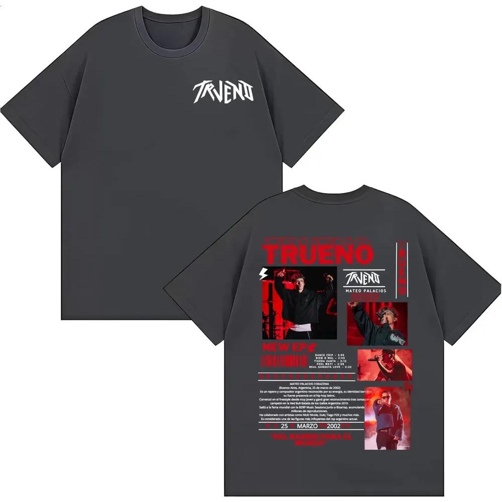 Trueno Mateo Palacios Tour Cover T-shirts Men Women Fashion Gothic Hip Hop T-shirt Summer Tops Loose T Shirt