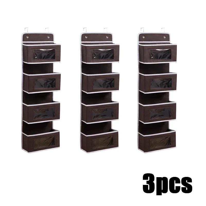 Non-woven Storage Bag Wall Hanging Wardrobe Hanging Finishing Bags Baby Diaper Bags Closet Hanger Dorm Bath Kitchen Storager