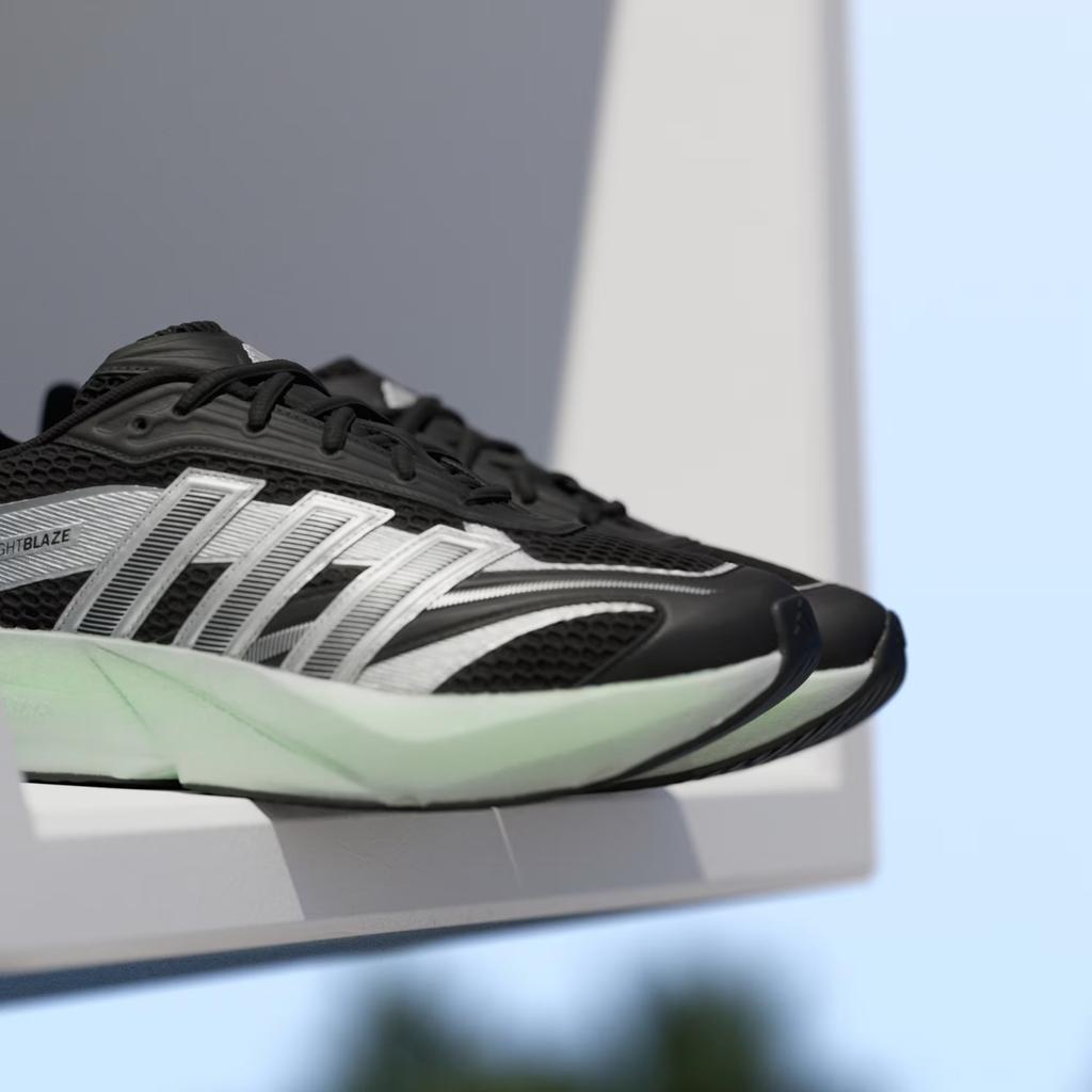 JP6321 adidas Lightblaze Glow Core Black Silver Metallic Lime Burst (Men's)