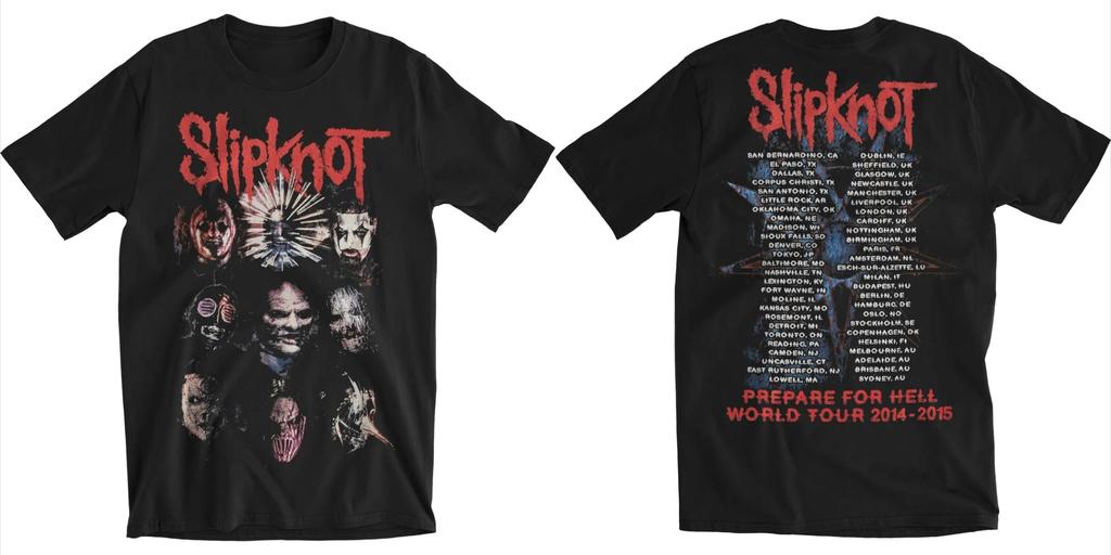 2026 Short Sleeved Round Neck Y2k Tshirt Men New In Top & Tees Mens Women T-Shirt Slipknot Prepare for Hell Album Poster Graphic Print