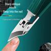 Large Opening Multi-Functional Oblique Edge Nail Clippers with Anti-Injury Design