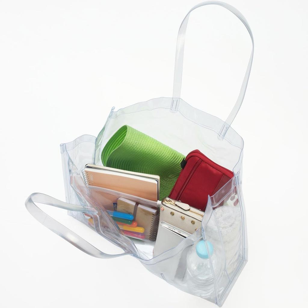 Antibacterial transparent vinyl size L bag,