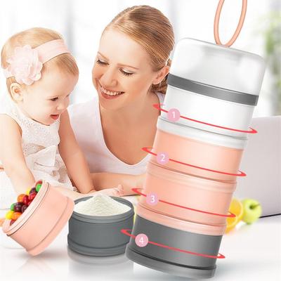 Portable Milk Powder Box Milk Powder Grid Baby Milk Powder Dispensing Box