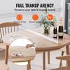 PVC Table Protector 48 Inch Round Clear Plastic Desk Protector 2.0mm Thick