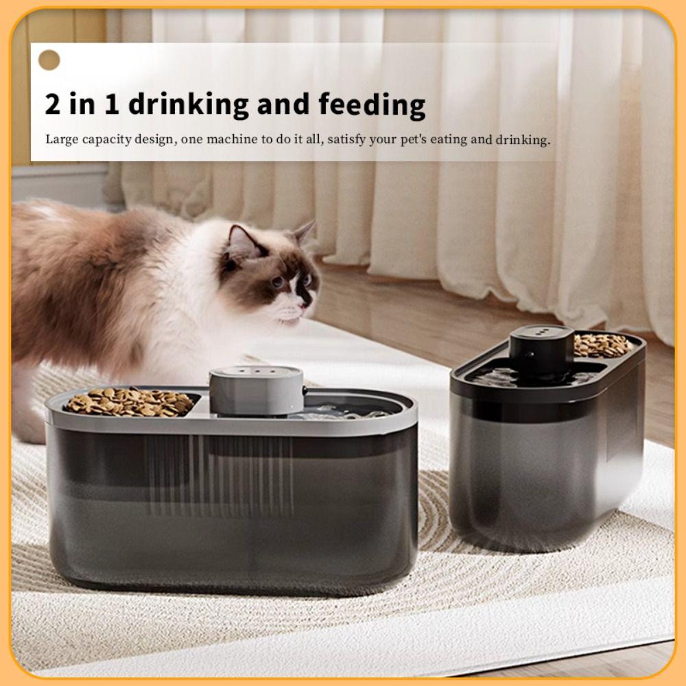 Circulation Filtration Pet Automatic Feeder 2in1 Cat Water Dispenser  Pet Supplies