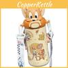 Tom And Jerry Insulated Water Bottle With Leakproof Lock And Straw For Office And Travel