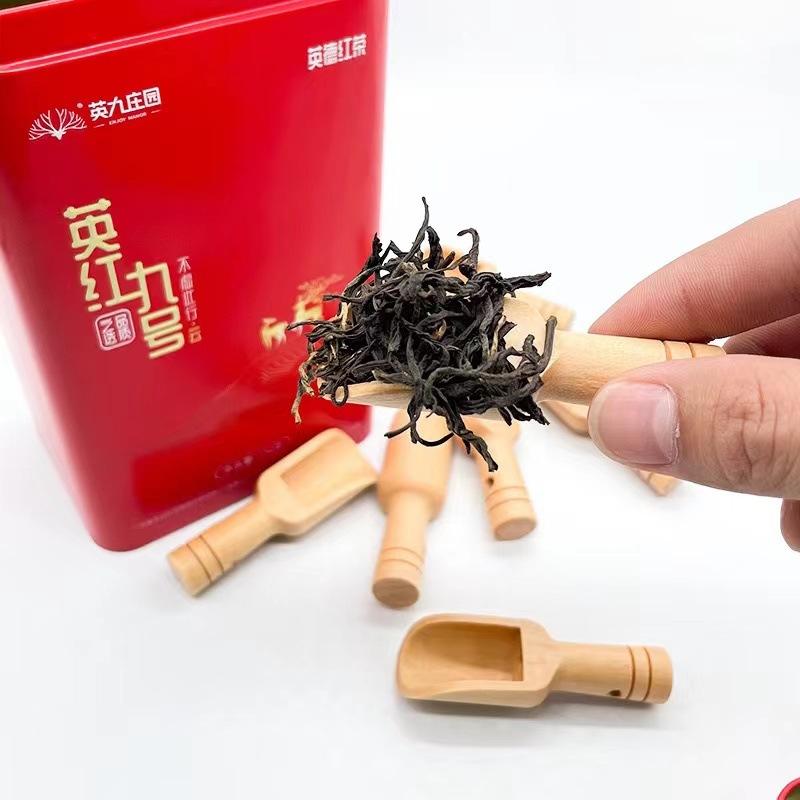 5pcs Coffee Tea Mini Sugar Spoon Wooden Round Handle Scoop Teaspoon Small Salt Shovel Milk Powder Scoops Wood Condiment Spoons
