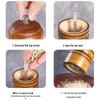 Antique Oak Pepper Grinder: Manual Tool for Peppercorns, Salt & Seasonings.