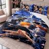 Bleach anime 3Pcs Bedding Set Duvet Cover With Two Pillowcases For Bedroom Home Decoration