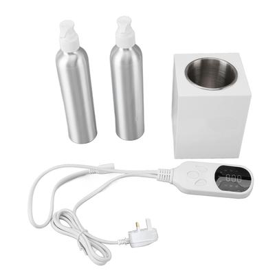 Massage Oil Heater Professional Single Bottle Quick Heating Lotion Warmer with 2pcs Aluminum
