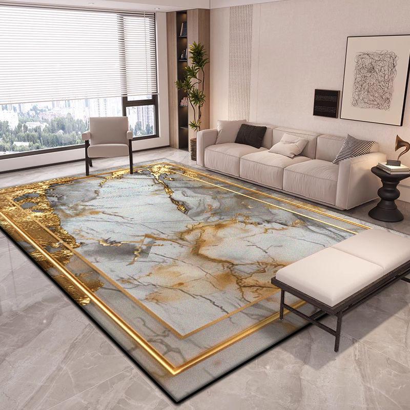 Tappeto Grande Astratto di Lusso per Soggiorno Decorazione Moderna Tappeti per Casa Antiscivolo Tappetini per Camera da Letto Salotto Facili da Pulire Tappetino Ingresso