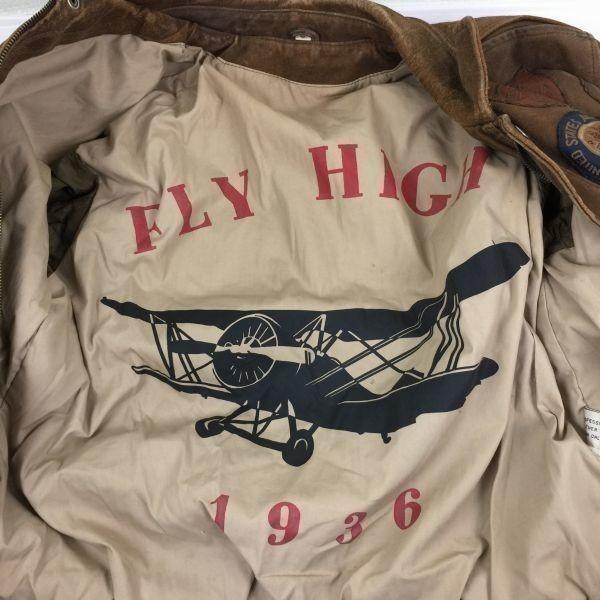 Rare Vintage US Military Bencat 1936 VGC CHIA Vietnam/USA Air Force Bomber Jacket Size S Brown Leather Jacket(USED)