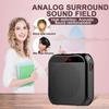 Portable Mini Voice Amplifier 5W 2400mAh Multifunctional Personal Voice Speaker with Microphone Display for Speech Meeting 4x3x1