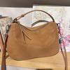 New Cowhide Leather Bag, Dumpling Bag, Tote Bag, Shoulder Crossbody Handbag, Underarm Bag, Women's Large Capacity