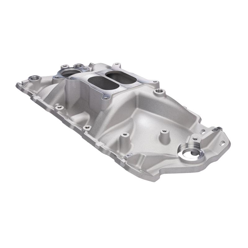 AP02 Dual Plane Front Intake Manifold Fits for Small Block Chevy SBC 262-400 1955-1986 2701