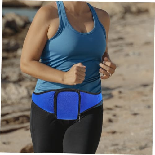 Mikinona Gym Belt, Portable Microphone, Running Waist Pack, Microphone Holder for Mic Stand, Tote Insert, Organizer, Sports Pouch for Mic, Mic Carry