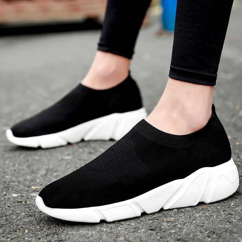 Spring and Autumn men's and women's socks shoes high-top single shoes flow sports leisure lazy shoes
