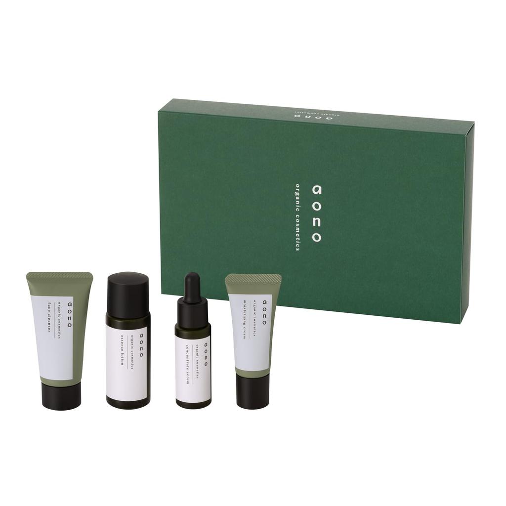 aono Skin Care Trial Set [Facial Cleanser] [Lotion] [Serum] [Cream] 30g+30g+10ml+10g