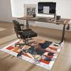 1pc Haikyuu!! MSBY Volleyball Team Chair Mat - Anime Cartoon Design, Anti-Slip Office Rug, Seasonal Gift for Fans.O082