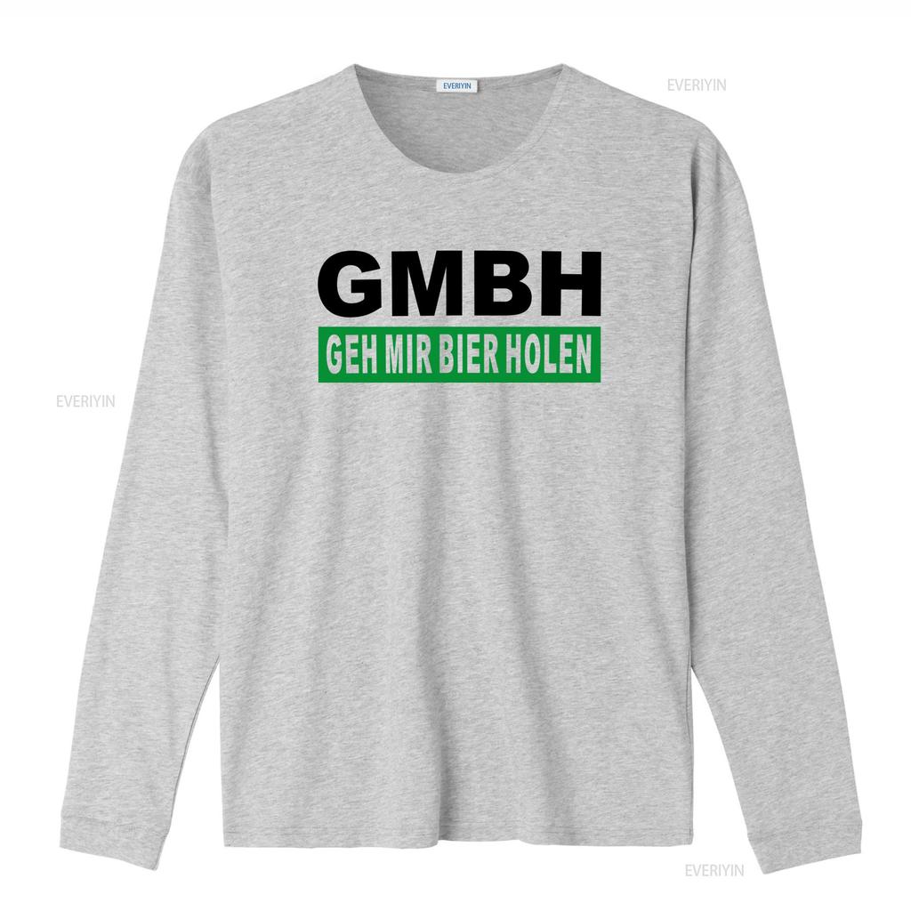Gmbh Geh Mir Bier Holen Herren T Shirt Unique German Phrase Print for Beer Lovers vintage Washed Soft fashion homme