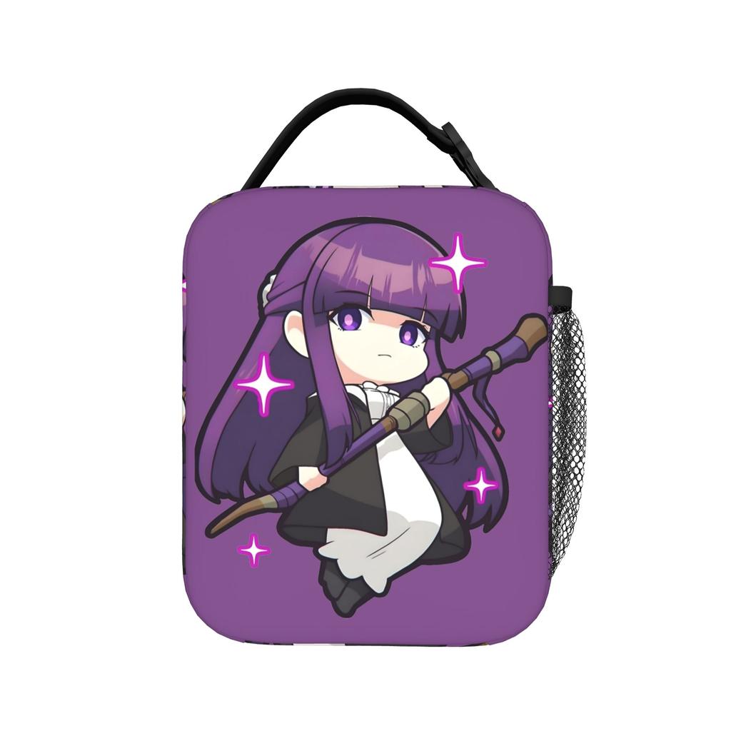 Frieren Manga Insulated Lunch Bags Portable Magician Reusable Thermal Bag Tote Lunch Box Beach Travel Men Women