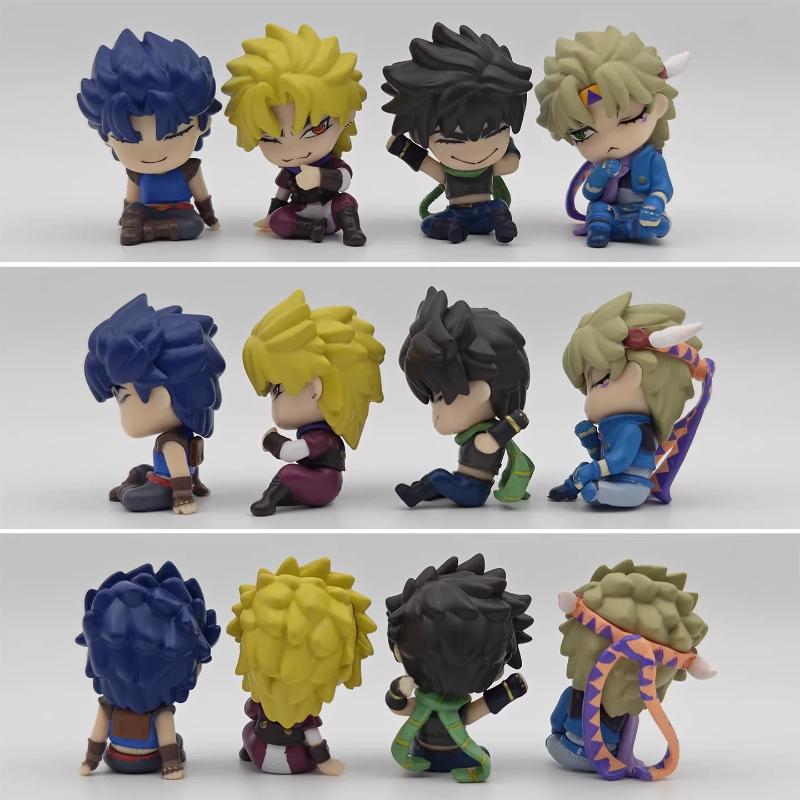 Anime Jojo'S Bizarre Adventure Mini Figure Set 4Pcs 6Cm Ex Gashapon Jonathan Joseph Dio Caesar Anime Collectible Model Toy Doll