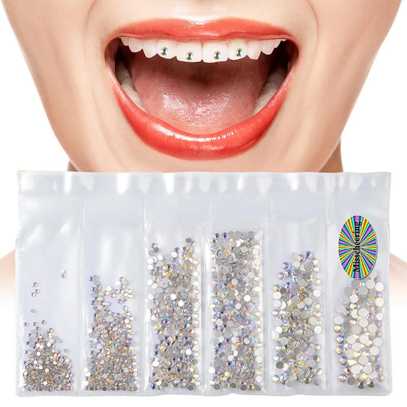 6 Griglie Dentale Dente Denti Gioielli Sbiancamento Denti Decorazione Denti Dentale