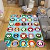 South Park Flannel Printed Carpet, Home Sofa Decoration for Living Room & Bedroom, Non‑Slip Play Flannel Floor Mat for Game Room