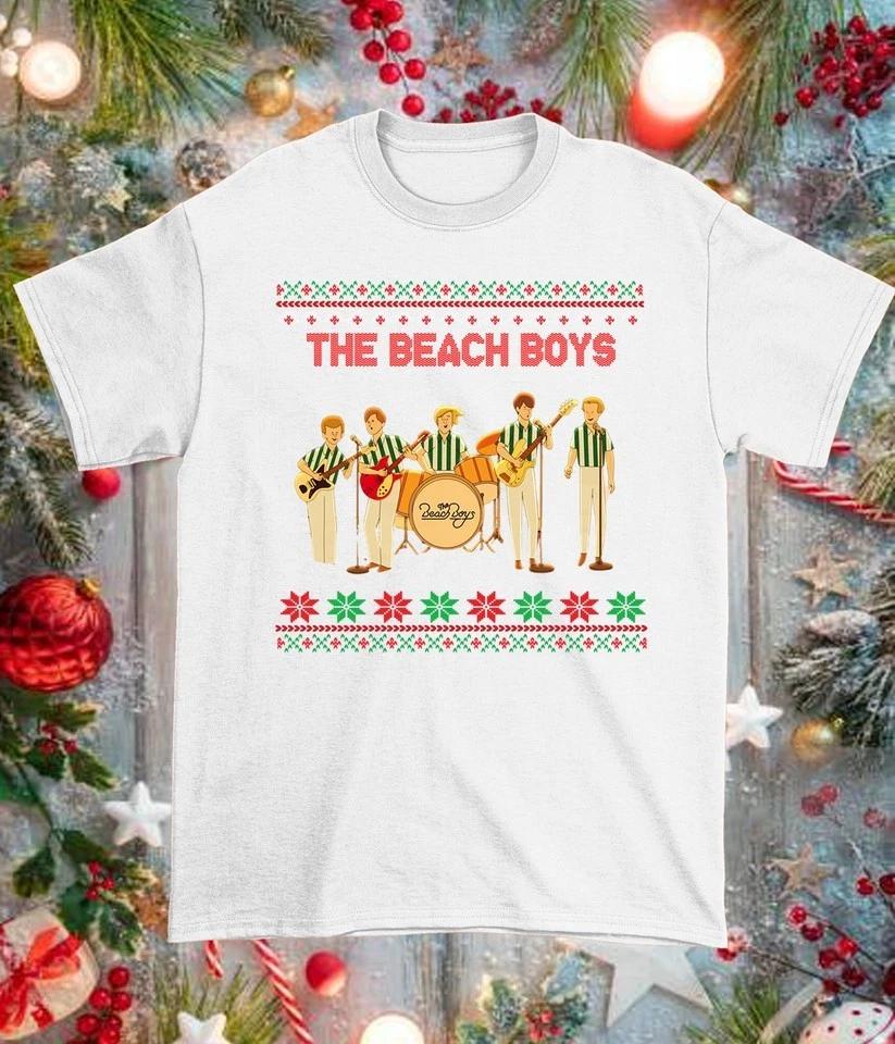 

Little saint nick the beach boys Full size Ugly White Shirt Gift Xmas E931 3XL
