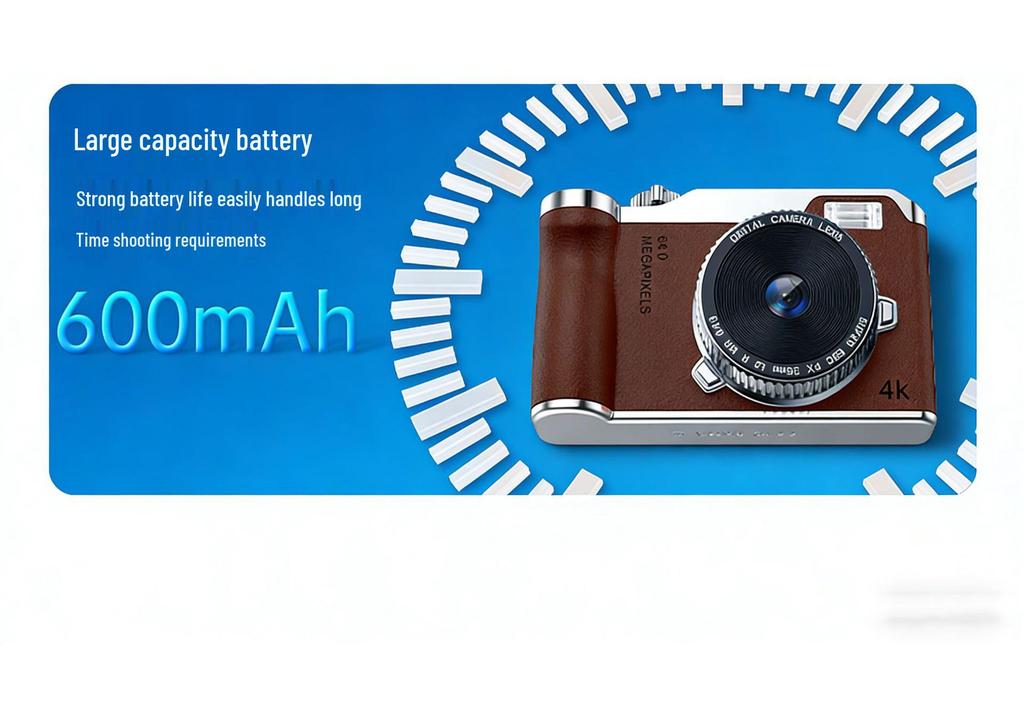 HD Pixel Dual Selfie Retro Mini Mirrorless Camera for Students