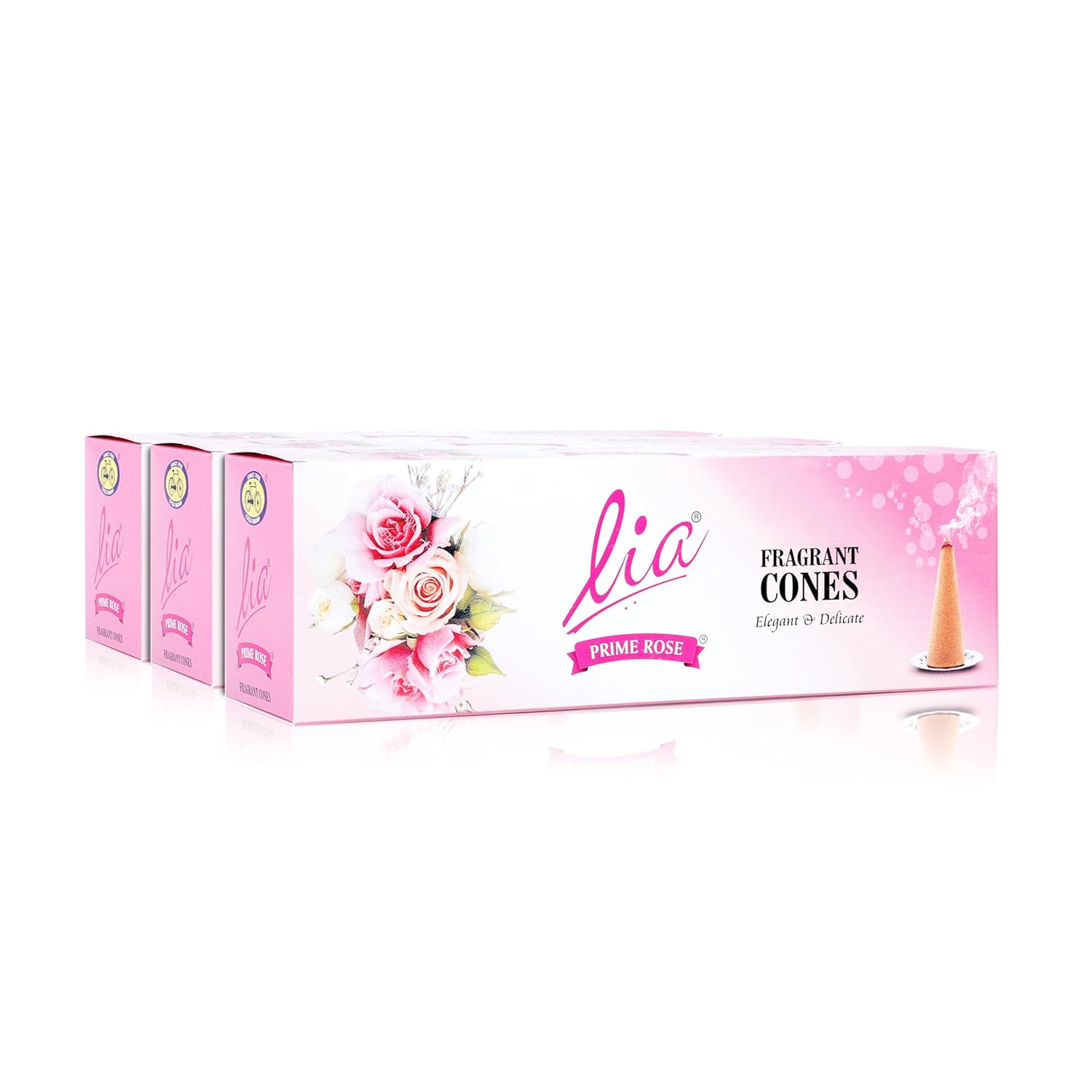 

Cycle Pure Lia Prime Rose Dhoop Конусы Упаковка из 3 штук с бесплатным держателем для ежедневной пуджи, медитации, ритуалов (64 конуса/упаковка)