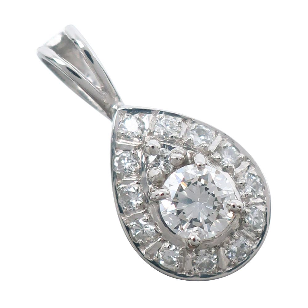 

Pendant top Pt950Platinum/diamond 2.2g Women Used