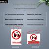 BELIK PVC Electrical Safety Warning Sign