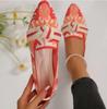 Fashion Women's Shoes Loafers Leopard Ballet Flats Pointed Toe Barefoot Slip-on Low Heel Luxury Stripe Print Woman Shoe Butterfly Size43