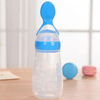 Biberon da 125 ml con coperchio, materiale alimentare di qualità per mantenere la freschezza, cucchiaio per distribuire cibo per neonati