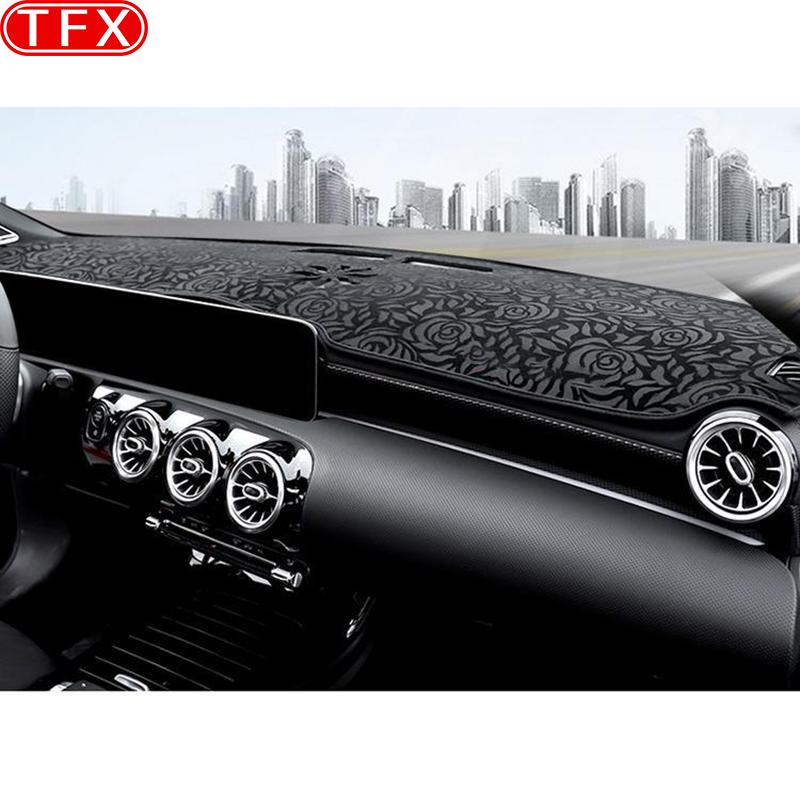 Flanel Dashmat Capac pentru bord Parasolar Husa bord Covor pentru Mercedes Benz A-Class W177 A160 A180 A200 A45