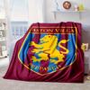 Football Club Emblem Lion Blanket Flannel Blanket for Bed, Sofa, Camping, Hiking, Picnic Essentials, Gift for Family Fan Gifts