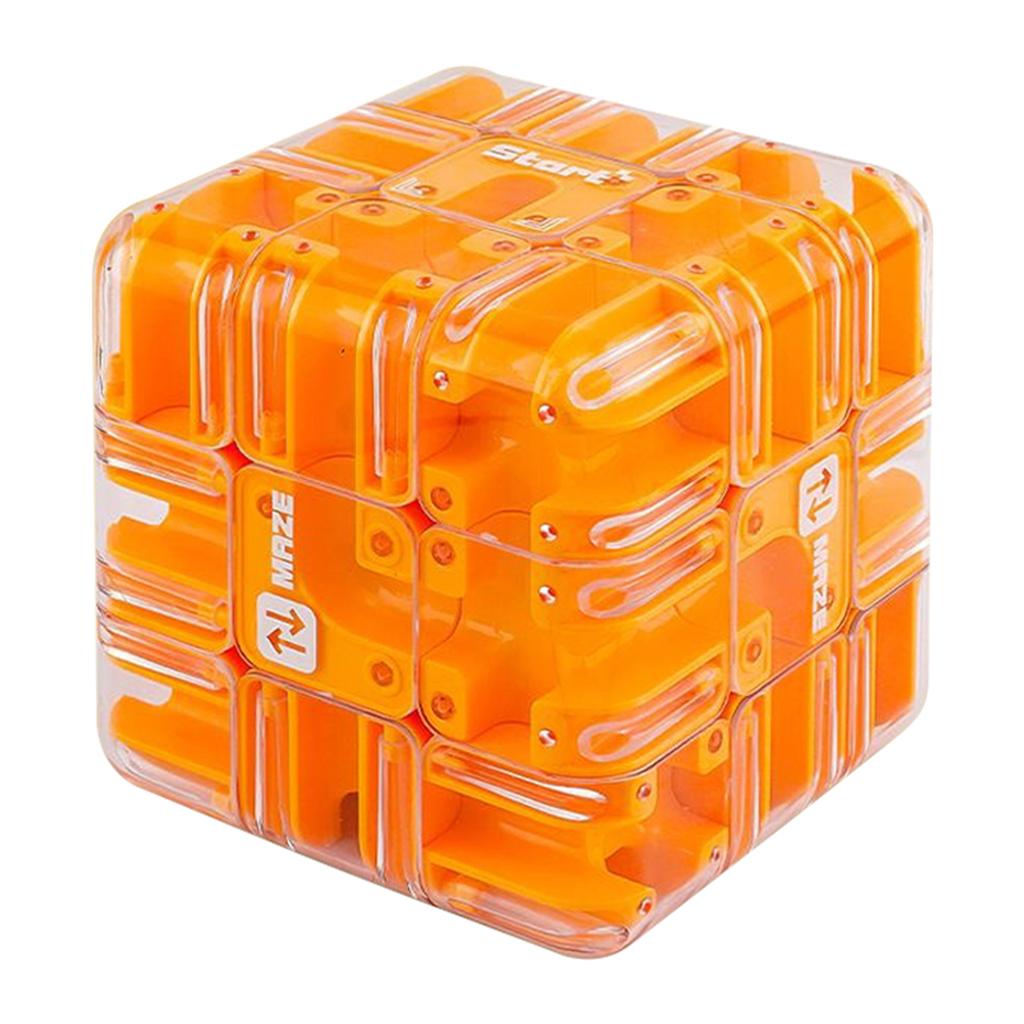 Großes Labyrinth 3D-Puzzles Labyrinthwürfel 3D-Labyrinthwürfel-Puzzle mit rollender Kugel Fesselndes Gehirnjogging-Spielzeug für Kinder