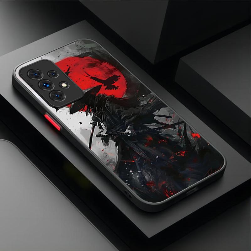 PC Case for Samsung Galaxy A16 A26 A36 A56 A05 A05S A15 A25 A35 A55 A14 A34 A54 A13 A33 A53 A22 A32 A52 A52S Samurai Ghost Mask