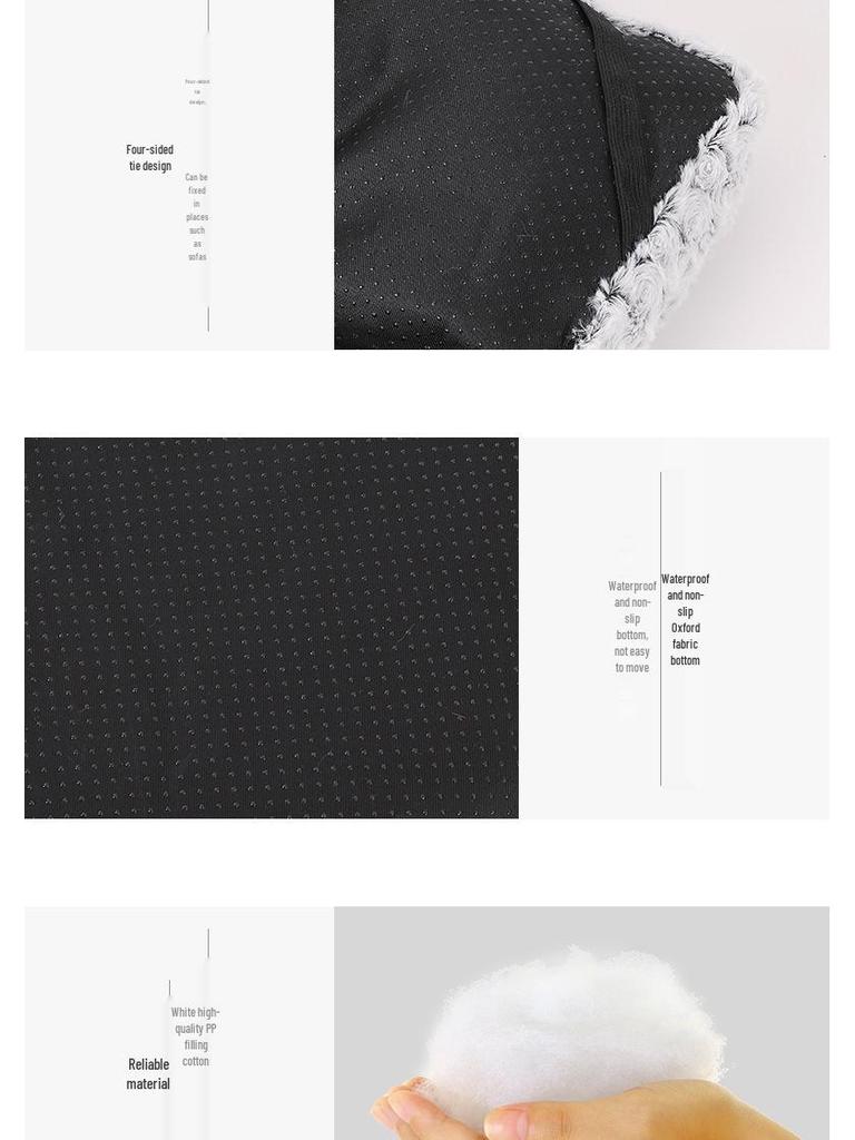 Rose Velvet Pet Bed for Dogs & Cats - Four Seasons Warmth, Small/Medium/Large, Ideal for Teddy/Golden Retriever