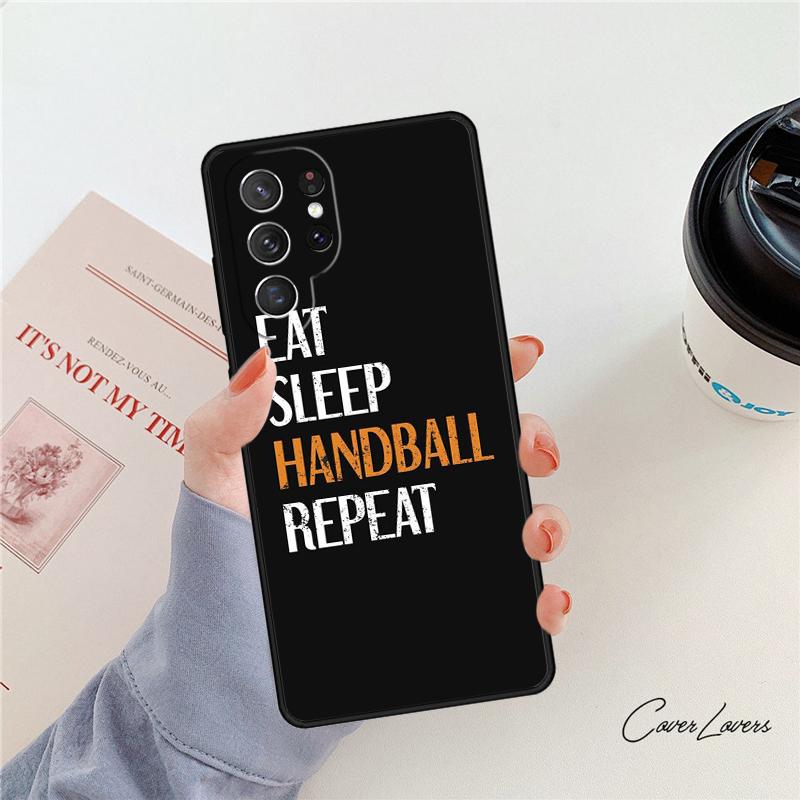 Handball Handballer phone case For Samsung Galaxy S24 S25 S23 S22 Ultra Note 10 20 Plus S20 S21 FE Cover