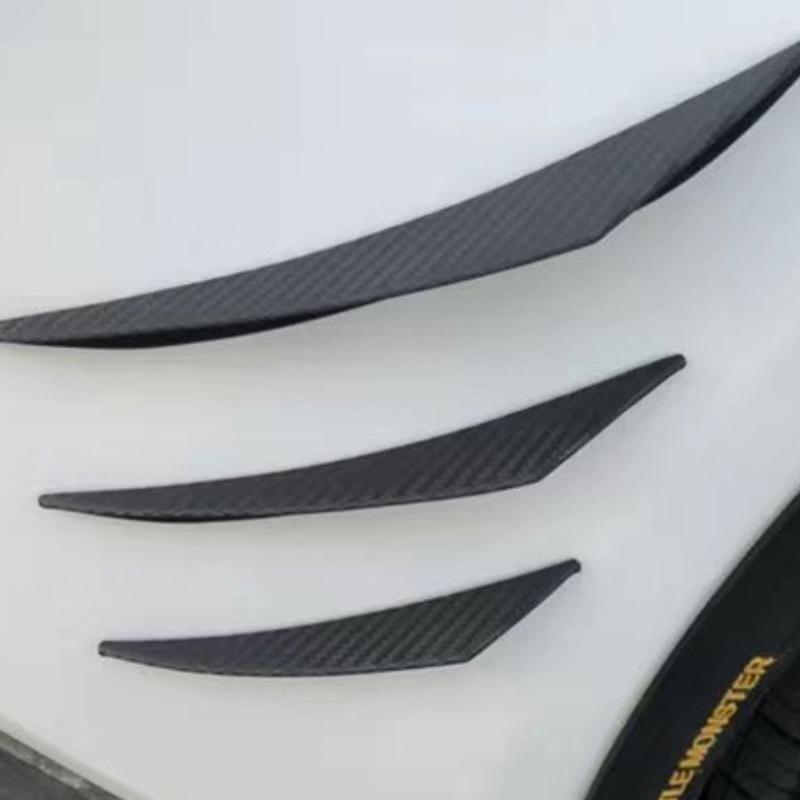 6 Pezzi Canard Tuning Auto Valance Chin Decorazione Auto Universale Labbro Paraurti Anteriore Diffusore Splitter Alette Spoiler Carrozzeria